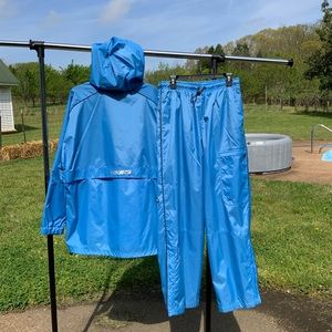 Vintage NIKE Hooded Tracksuit Mens Lined Full Zip 2 Piece TRENDING POP OF COLOR